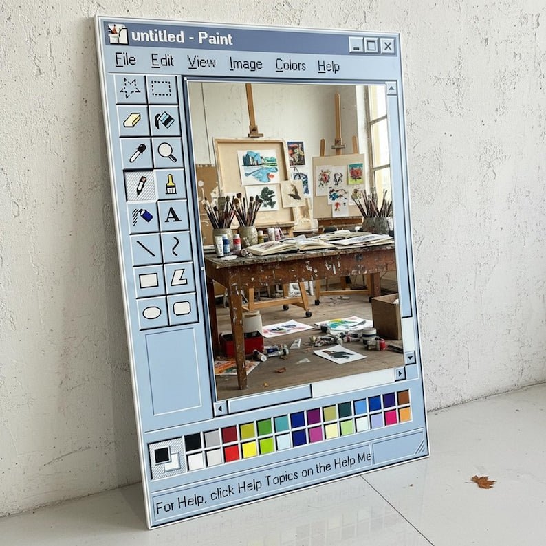 Miroir mural décoration esthétique nostalgique