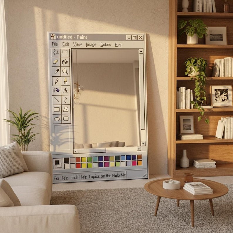 Miroir mural décoration esthétique nostalgique