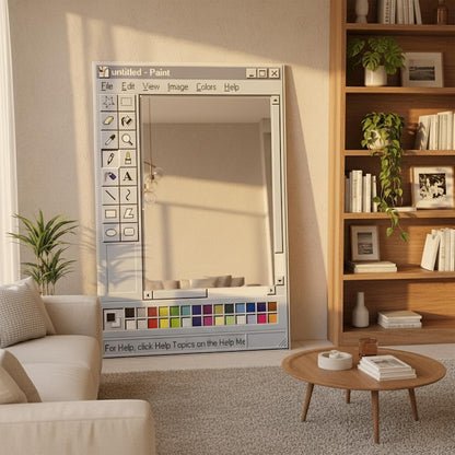 Miroir mural décoration esthétique nostalgique